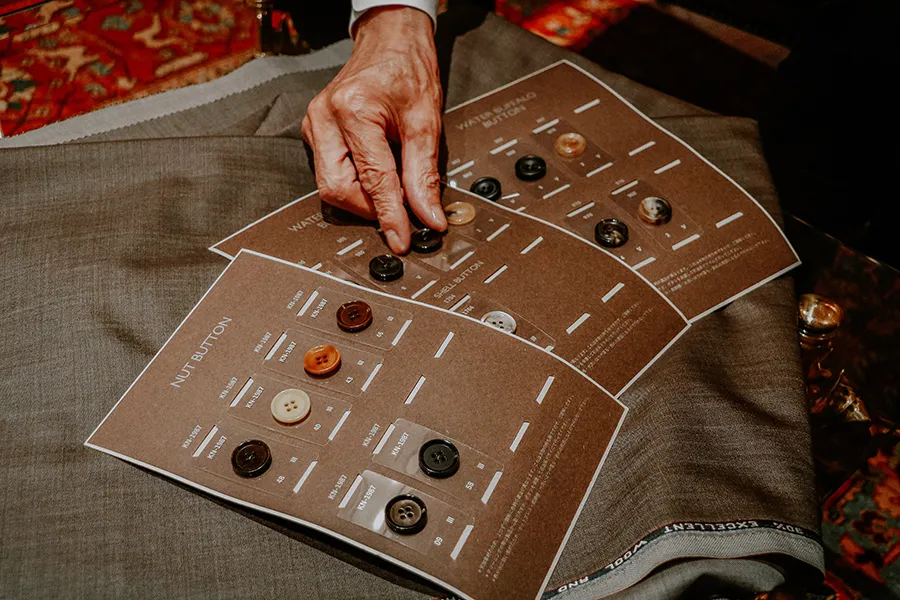 Button selection process